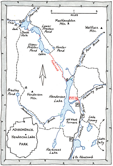 Henderson Lake Map
