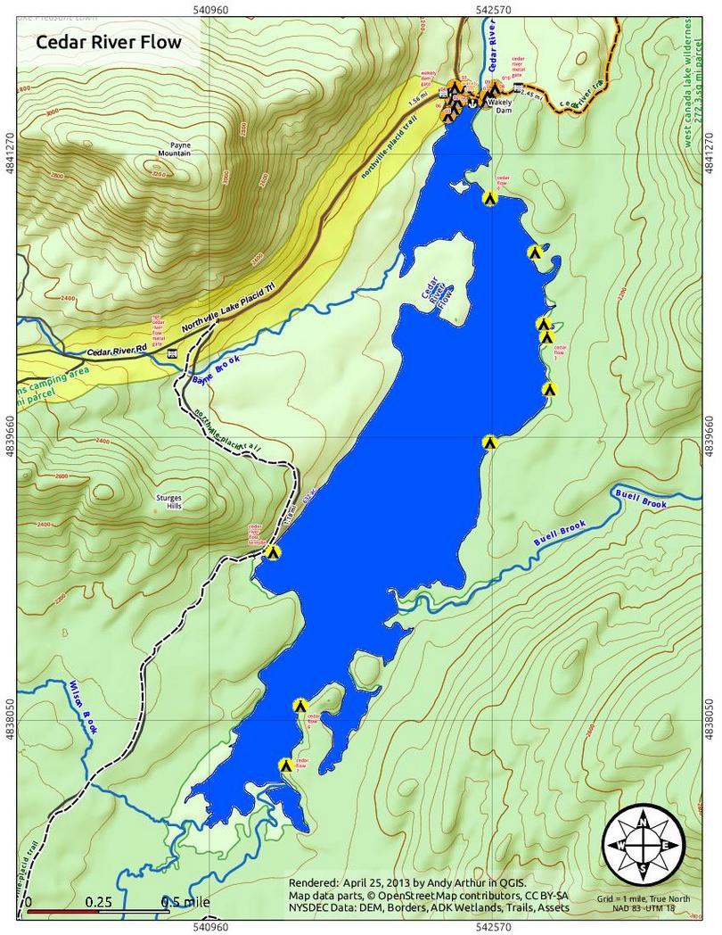 Cedar River Flow Map